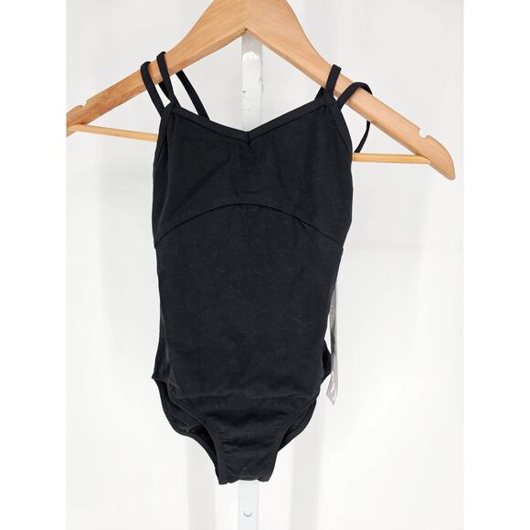 Danz N Motion by Danshuz Girls Sz 8-10 Tank Ballet Leotard Black NEW - Picture 1 of 5